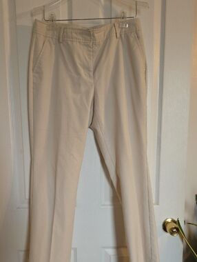 Talbots Petite Khaki/Tan Classic Straight-Leg Pants